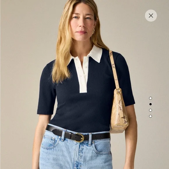 J. Crew Pink Short Sleeve Polo - Picture 1 of 10